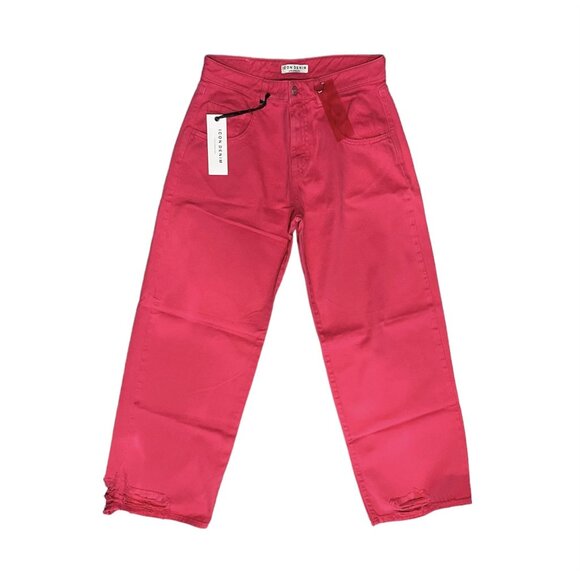 ICON DENIM Bea Jeans in Pink - Picture 1 of 7